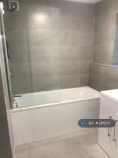 Bathroom With Electric Shower. 