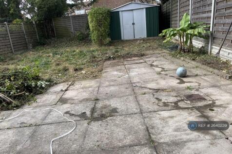 Garden With Shed. Works Going On. 