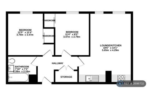 Only Middle Room Available