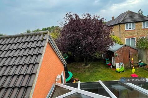 Ariel View Of Rear Garden