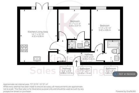 2-Bed Floorplan