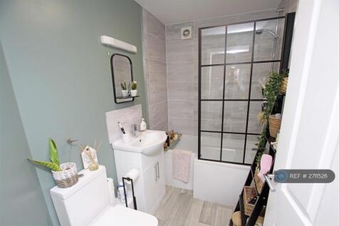 Family Bathroom, Extractor Fan &amp; Shower Over Bath