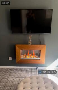Feature Fire And Flat Screen Smart Tv