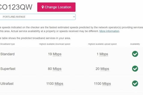 Broadband Speeds