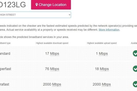 Broadband Speeds