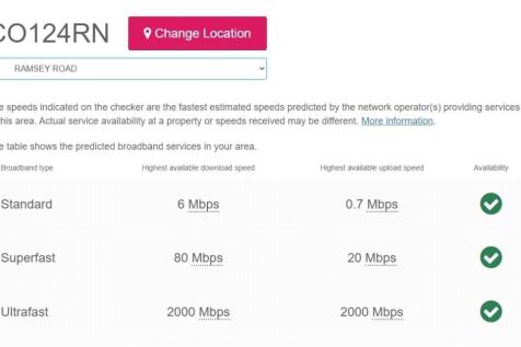 Broadband Speeds