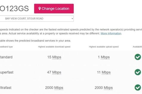 Broadband Speeds