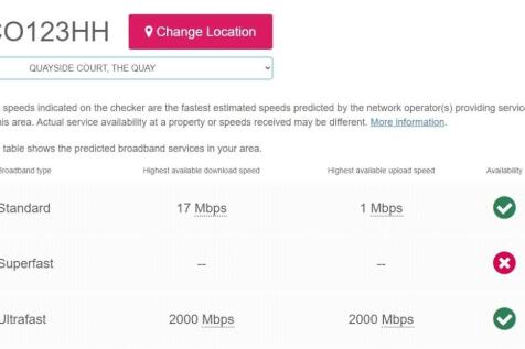 Broadband Speeds