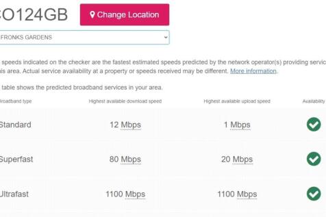 Broadband Speeds
