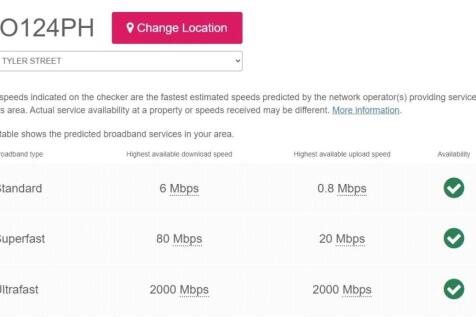 Broadband Speeds
