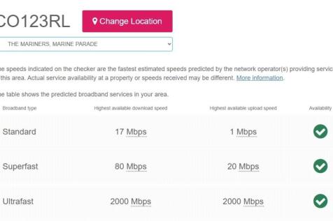 Broadband Speeds