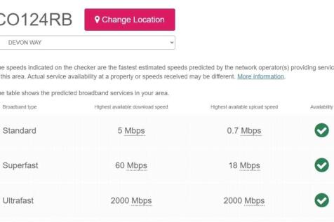 Broadband Speeds