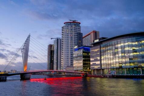 A furnished two-bedroom, two-bathroom apartment situated on the 9th floor of The Heart Development, ideally located in the centre of MediaCityUK. This landmark waterfront district is one of the North