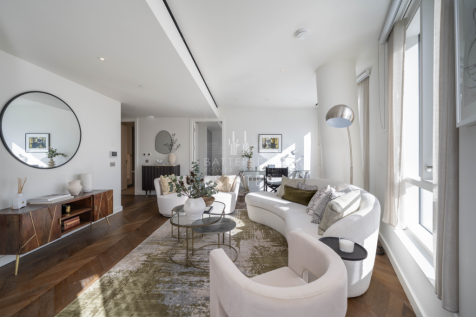 A spacious 3 bedroom apartment in Wilshire House Prospect Place, the newest phase of Battersea Power Station, designed by award-winning architects, Gehry Partners.