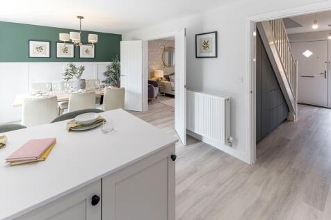 Bright and airy open plan kitchen-dining area