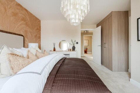 A storage cupboard provides additional space