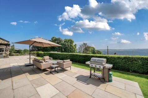 Large sunny patio