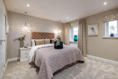 Interior view of the main bedroom in our 4 bed Alnmouth home