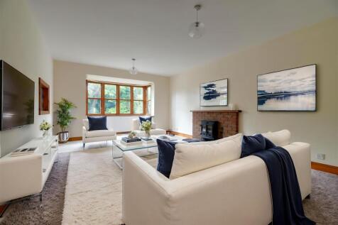 Living room staged