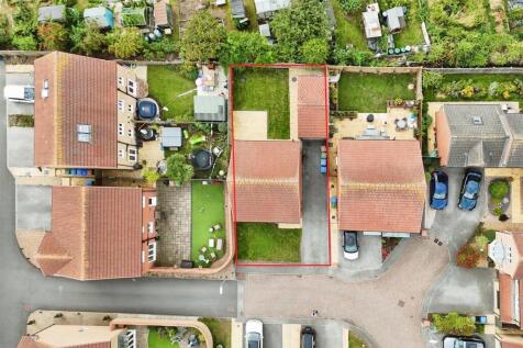 Aerial view of the property