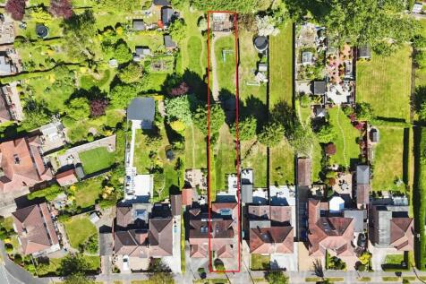 Aerial view of the property