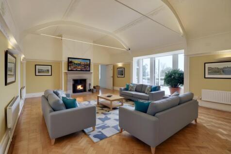 Incredible living room virtually staged