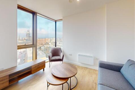 Stunning furnished 2-bed apartment in the Chinese Quarter with open-plan living, modern kitchen, concierge, gym, lounge, bike storage, lift access, and city centre location.