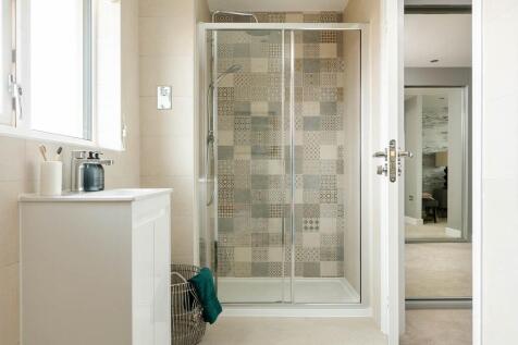 A spacious en-suite shower room
