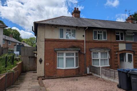 Two bedroom end town house in popular location close to Northfield centre with central heating and double glazing, lounge, bright kitchen (no white goods), 2 bedrooms and modern bathroom on the first
