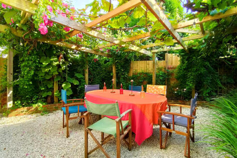 Vine-clad terrace