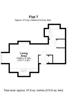 FLAT 7 1 NORTH STREET FLOOR PLAN 2D