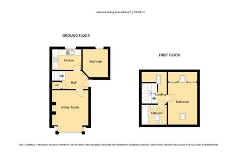 Floor Plan Flat 2, 6, Woodville Road, Warwick.jpg