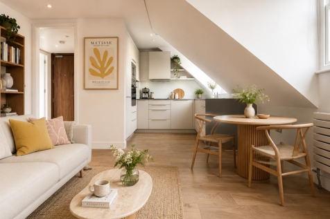 A stunning 2-bedroom, 1-bathroom apartment on the top floor (lift access) of a charming Neo-Victorian property, fully refurbished in 2023 to offer modern living at its best! This beautifully designed