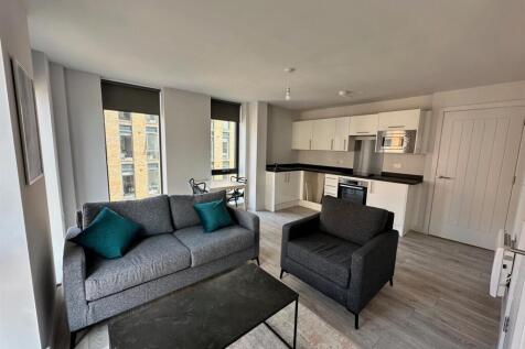 open plan lounge kitchen
