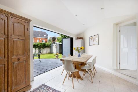 Dining Room With Bifold Doors