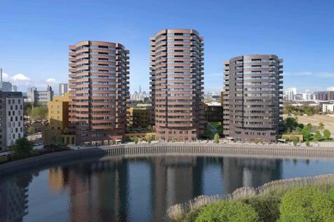 3 distinctive striking towers line the banks of the River Lea