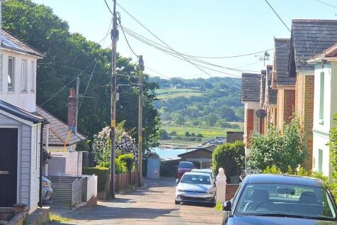 View of Harbour at end of the road