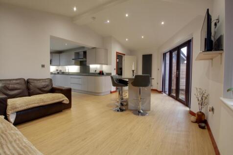 Open-plan living room and dining area