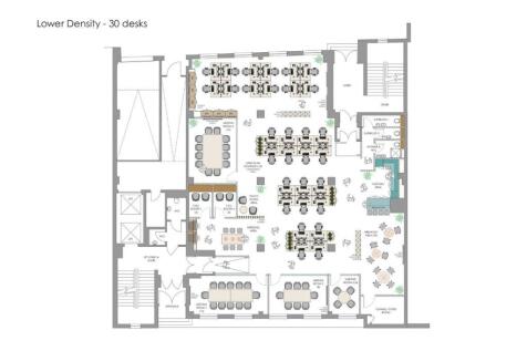 Lower Density Plan - 30 Desks