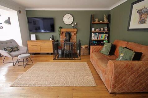 Sitting area with woodburning stove