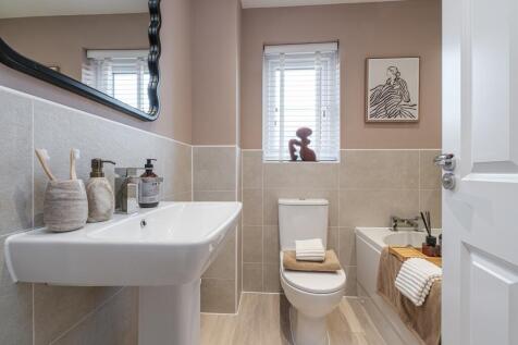 Interior view of the bathroom in our 3 bed Ellerton home