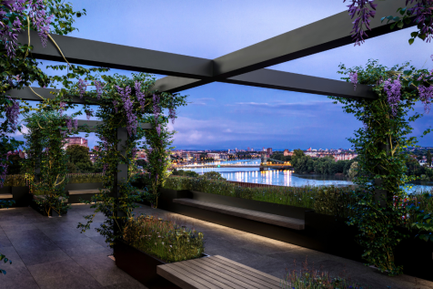 CGI of roof terrace