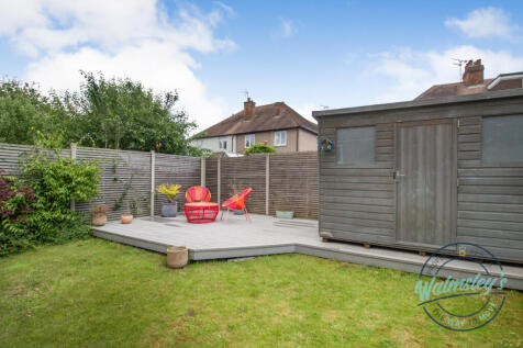 Rear gardens from house