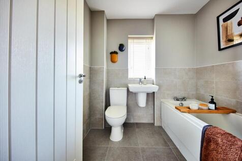 A calming bathroom perfect to relax in