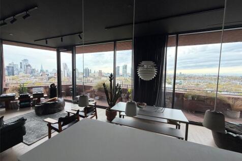 Available September / October One of only a handful of three-bedroom penthouses within the iconic Hoxton Press development, this exceptional residence occupies the upper floors of the Duo Tower, comma