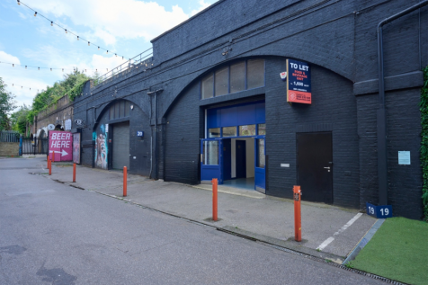 The front of an arch.