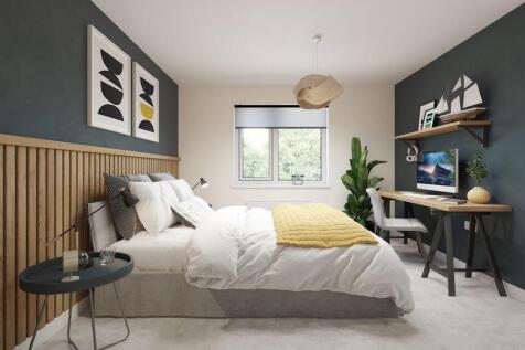 Space for a double bed & study area