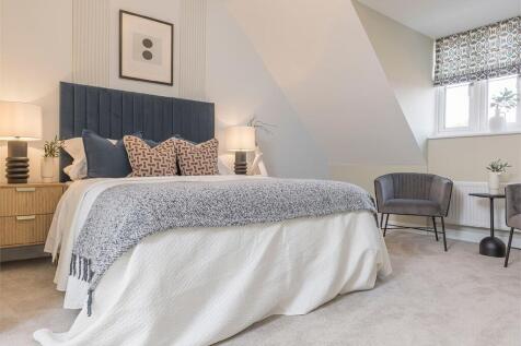 Bright and airy main bedroom