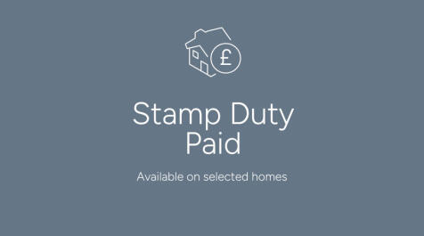 The image displays the text "Stamp Duty Paid" along with a house icon and a pound symbol