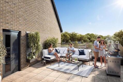 Trelton CGI terrace - view is indicative & image edited using AI for illustrative purposes only